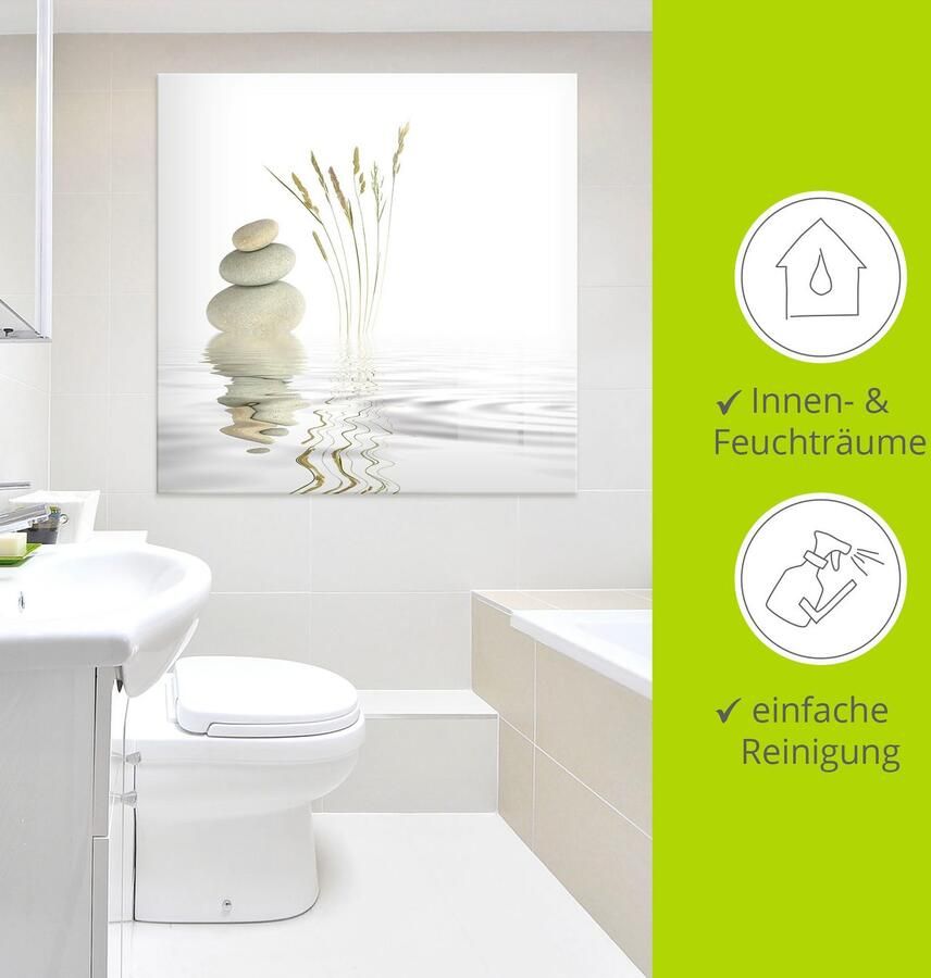 Artland Print op glas Zen vrede in verschillende maten