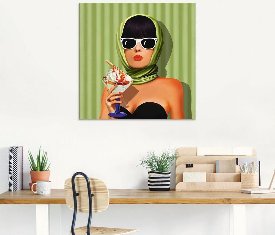 Artland Print op glas Zomerliefde zomer zon en ijs - Foto 6