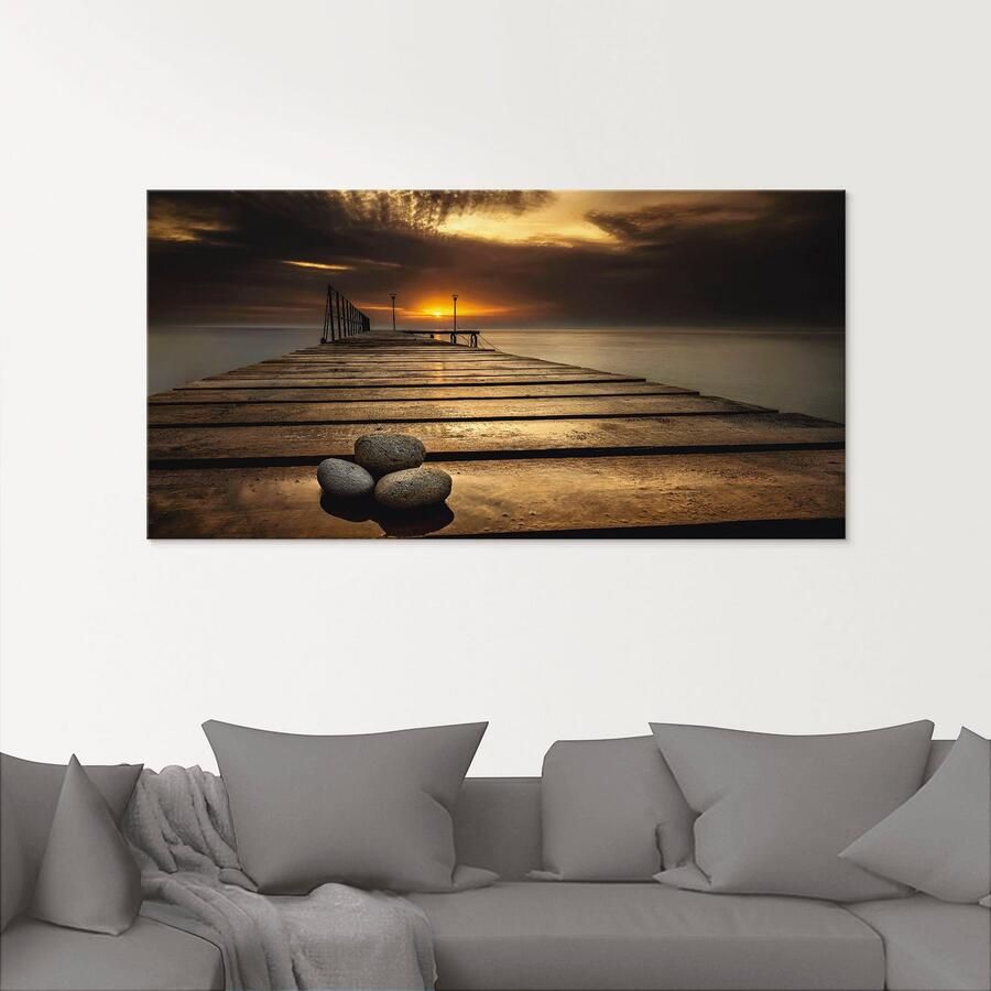 Artland Print op glas Zonsopkomst aan de Zwarte Zee - Foto 2