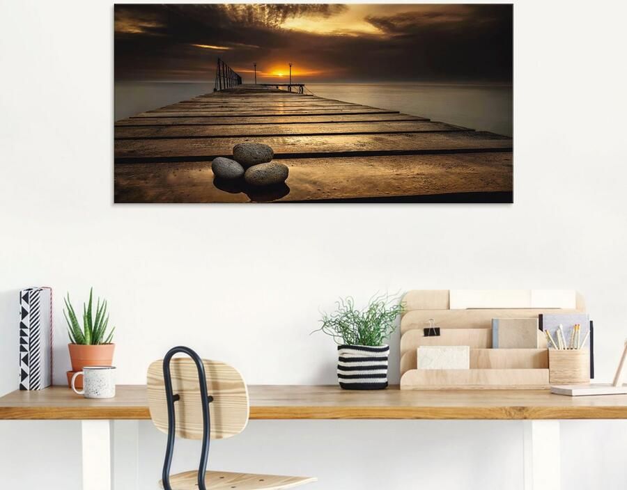 Artland Print op glas Zonsopkomst aan de Zwarte Zee - Foto 5
