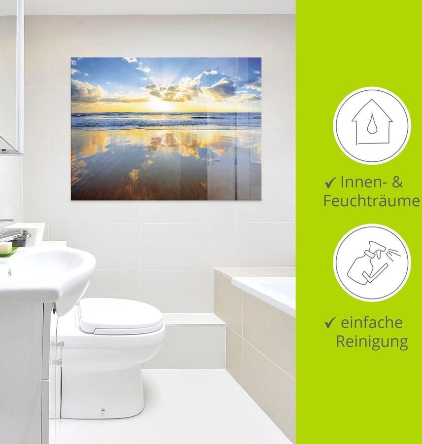 Artland Print op glas Zonsopkomst boven de oceaan - Foto 2