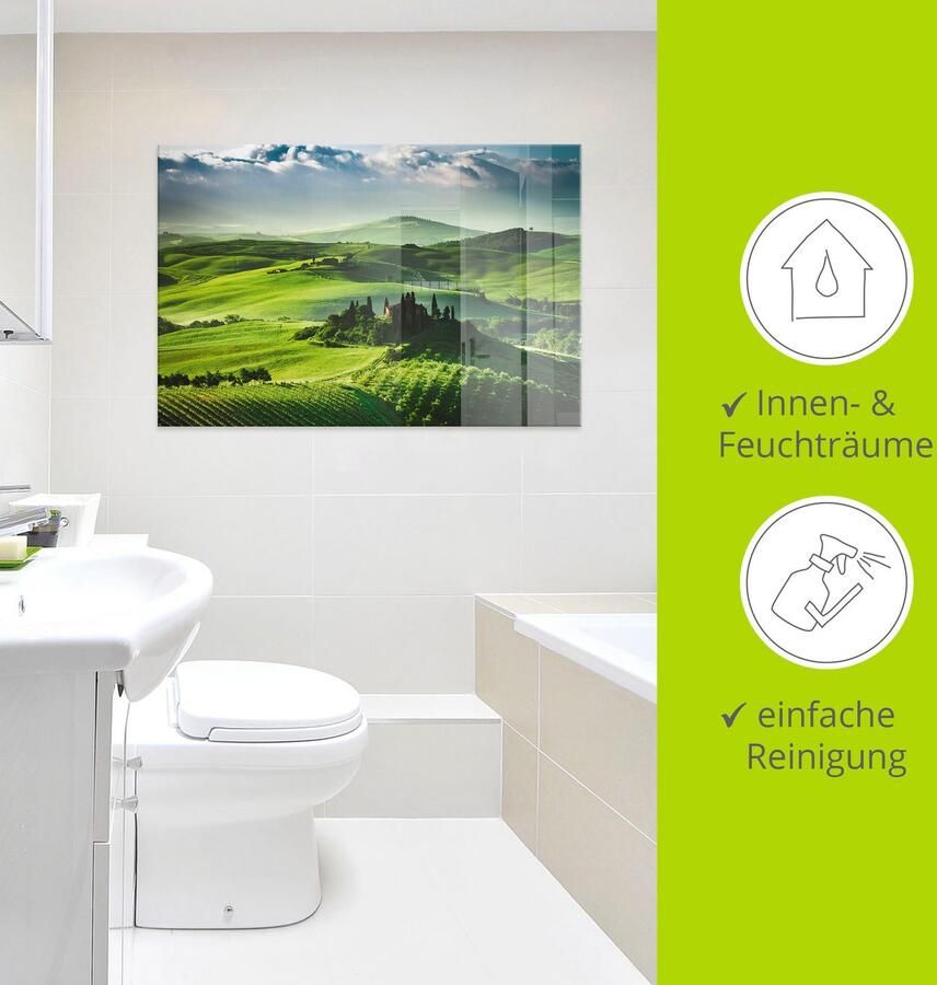 Artland Print op glas Zonsopkomst boven een olijfgaard - Foto 2