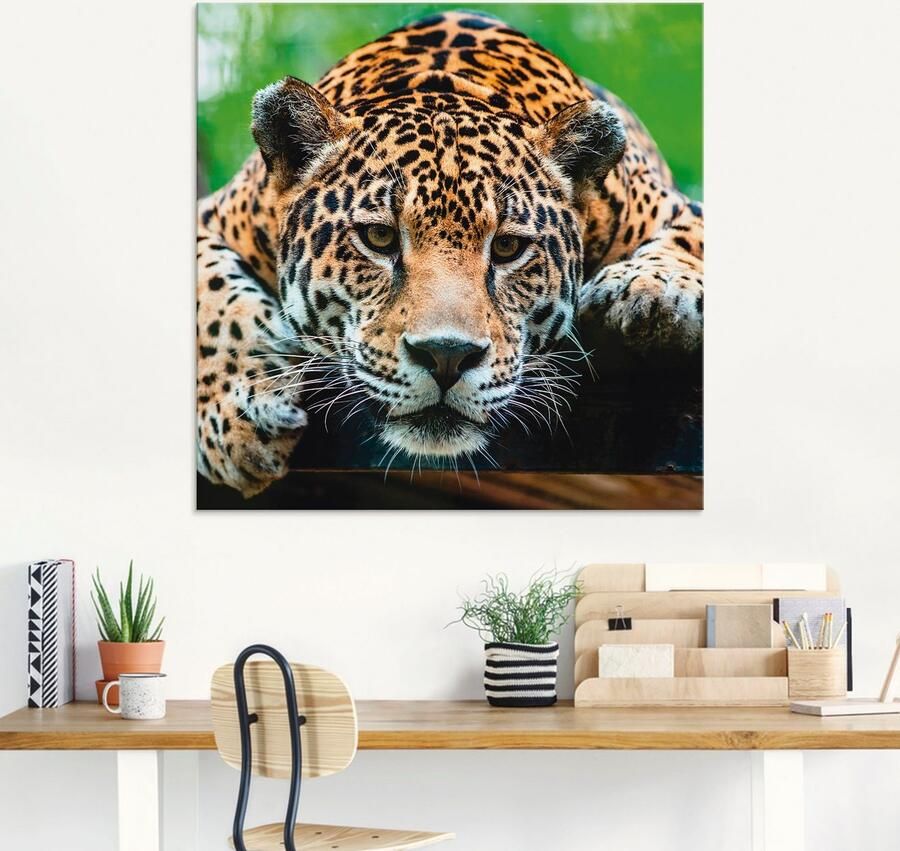 Artland Print op glas Zuid-Amerikaanse jaguar - Foto 4