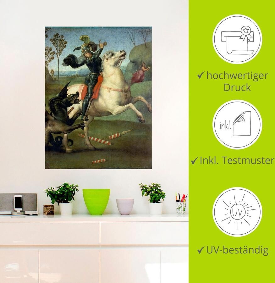 Artland Wandfolie De hl.Georg in de strijd met de draken - Foto 2