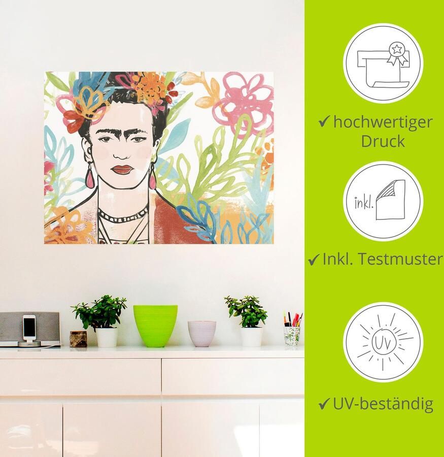 Artland Wandfolie Portret van Frida collectie A - Foto 3