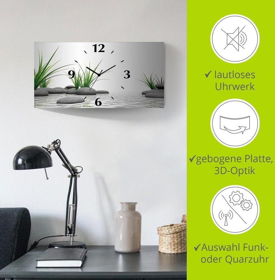 Artland Wandklok 3D stenen 3d-look geschulpt met kwarts- of radiografisch uurwerk verschillende maten - Foto 5