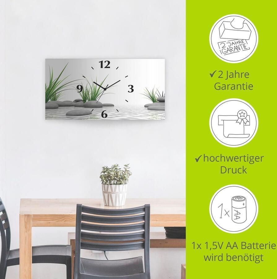 Artland Wandklok 3D stenen 3d-look geschulpt met kwarts- of radiografisch uurwerk verschillende maten - Foto 3