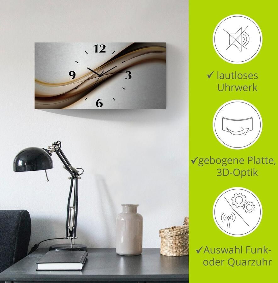 Artland Wandklok Golf 3d-look geschulpt met kwarts- of radiografisch uurwerk verschillende maten - Foto 6