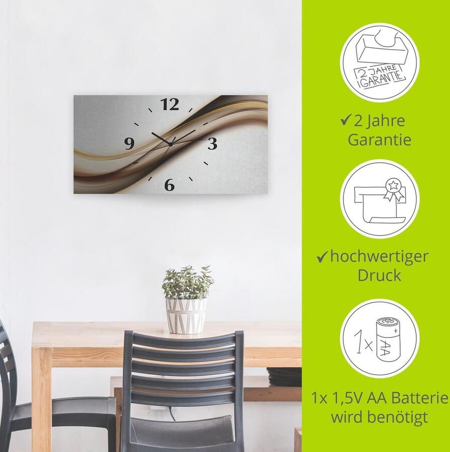 Artland Wandklok Golf 3d-look geschulpt met kwarts- of radiografisch uurwerk verschillende maten - Foto 4