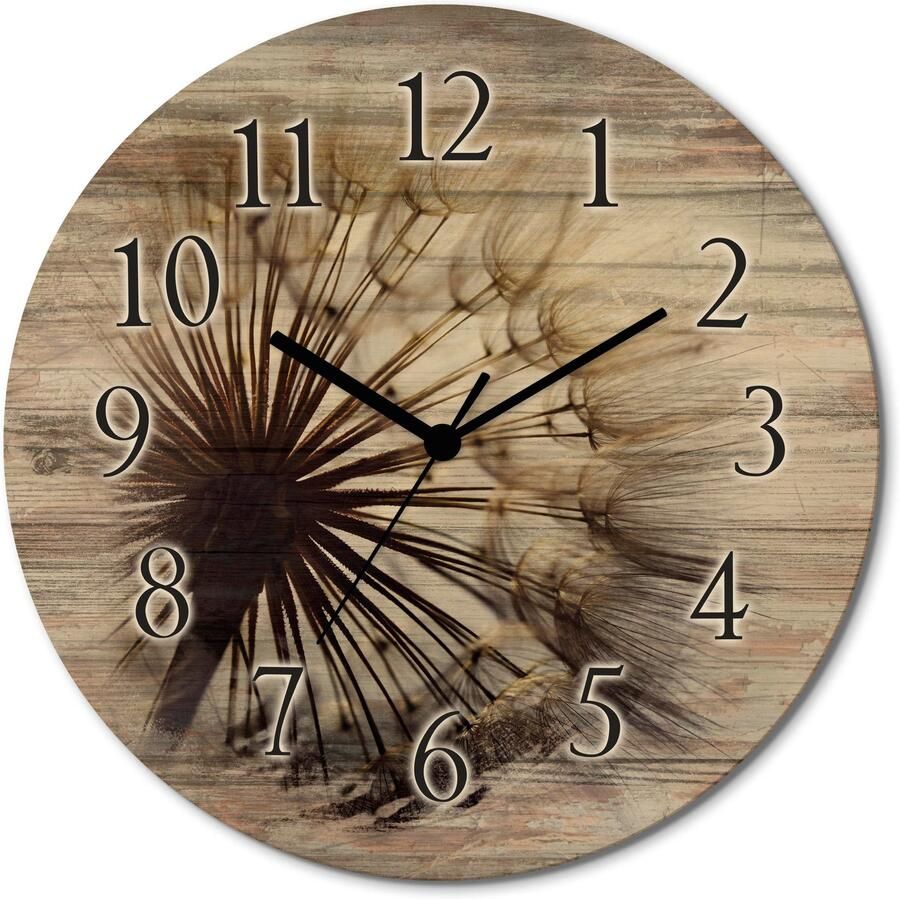 Artland Wandklok Grote pluizenbol optioneel verkrijgbaar met kwarts- of radiografisch uurwerk geruisloos zonder tikkend geluid - Foto 6