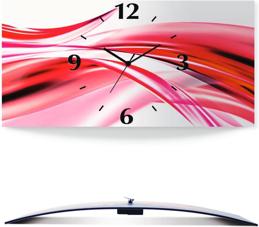 Artland Wandklok Mooie golf abstract 3d-look geschulpt met kwarts- of radiografisch uurwerk verschillende maten - Foto 6