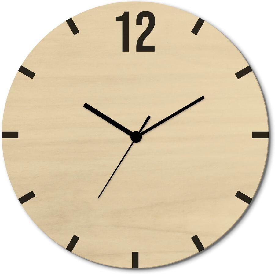 Artland Wandklok Nummer 12 optioneel verkrijgbaar met kwarts- of radiografisch uurwerk geruisloos zonder tikkend geluid - Foto 6