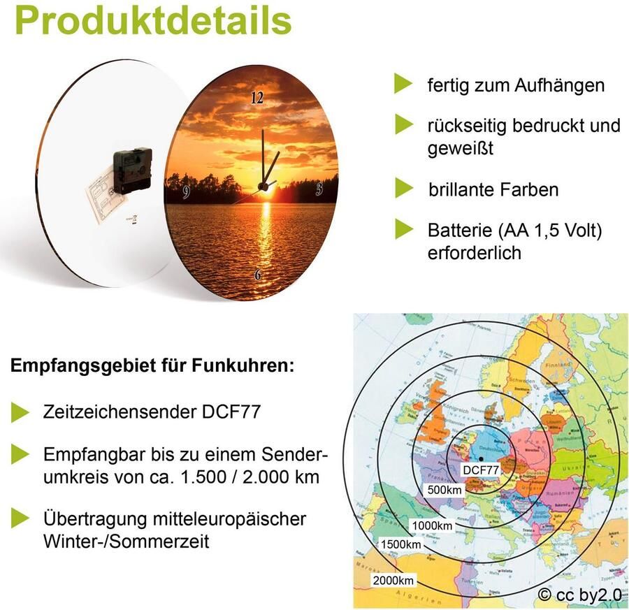 Artland Wandklok Spa concept zen basaltstenen optioneel verkrijgbaar met kwarts- of radiografisch uurwerk geruisloos zonder tikkend geluid - Foto 4