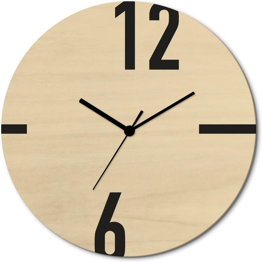 Artland Wandklok Tijd in asymmetrie optioneel verkrijgbaar met kwarts- of radiografisch uurwerk geruisloos zonder tikkend geluid - Foto 6