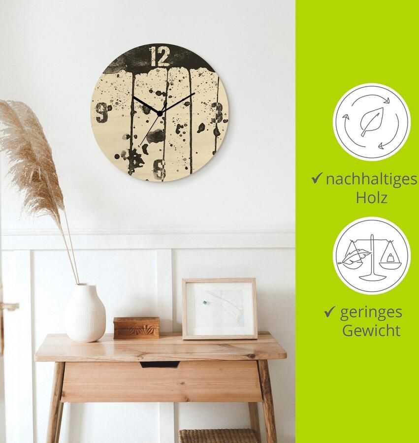 Artland Wandklok Tijdsprokkelaar optioneel verkrijgbaar met kwarts- of radiografisch uurwerk geruisloos zonder tikkend geluid - Foto 4