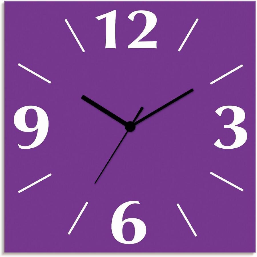 Artland Wandklok Uni trendkleuren optioneel verkrijgbaar met kwarts- of radiografisch uurwerk geruisloos zonder tikkend geluid - Foto 5