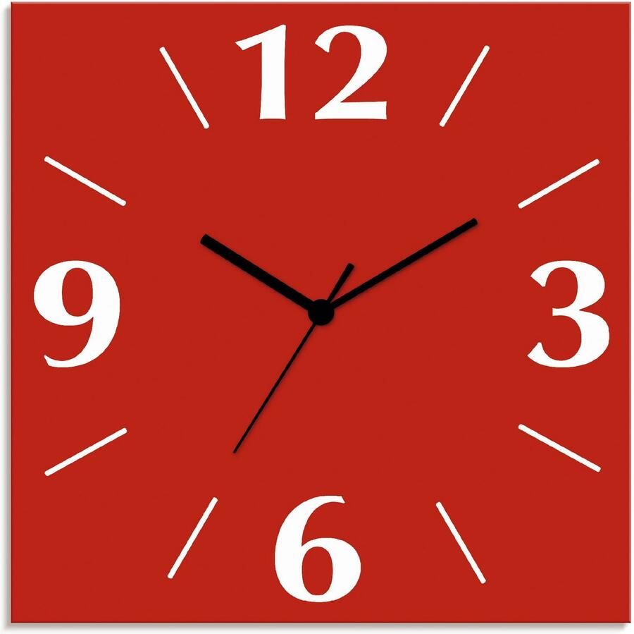 Artland Wandklok Uni trendkleuren optioneel verkrijgbaar met kwarts- of radiografisch uurwerk geruisloos zonder tikkend geluid - Foto 5