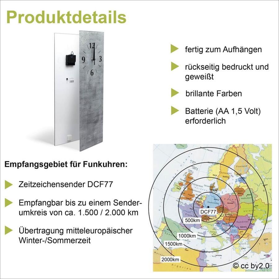 Artland Wandklok Weg naar het Noordzeestrand zonsondergang optioneel verkrijgbaar met kwarts- of radiografisch uurwerk geruisloos zonder tikkend geluid - Foto 5