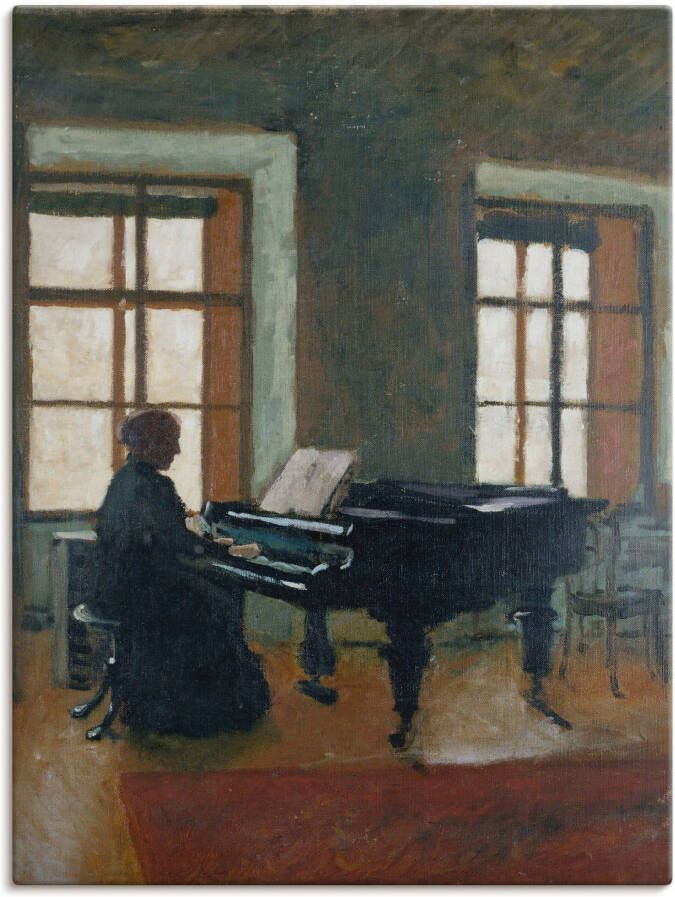 Artland Artprint Aan de piano. 1910 als artprint op linnen poster in verschillende formaten maten - Foto 4