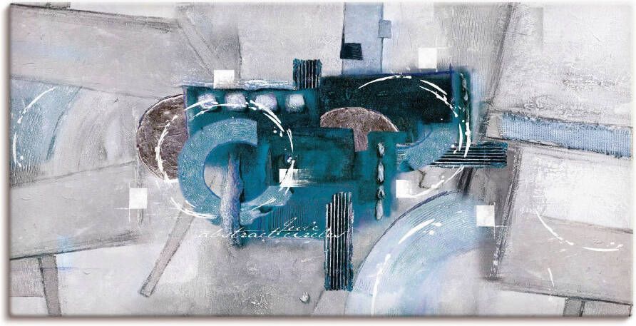 Artland Artprint Abstracte blauwe rondjes als artprint van aluminium artprint voor buiten artprint op linnen poster muursticker - Foto 4