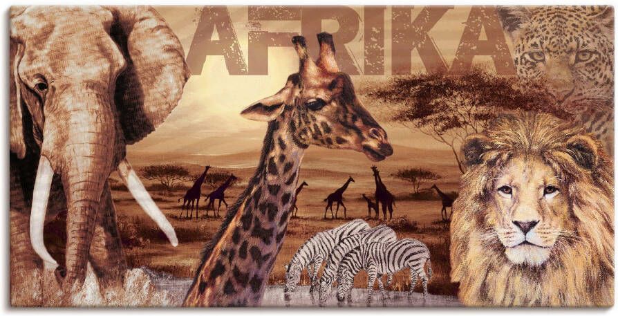 Artland Artprint Afrika als artprint van aluminium artprint voor buiten artprint op linnen poster muursticker - Foto 4