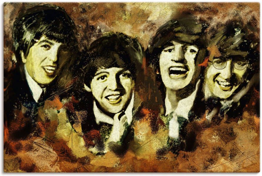 Artland Artprint Beatles als artprint op linnen muursticker in verschillende maten