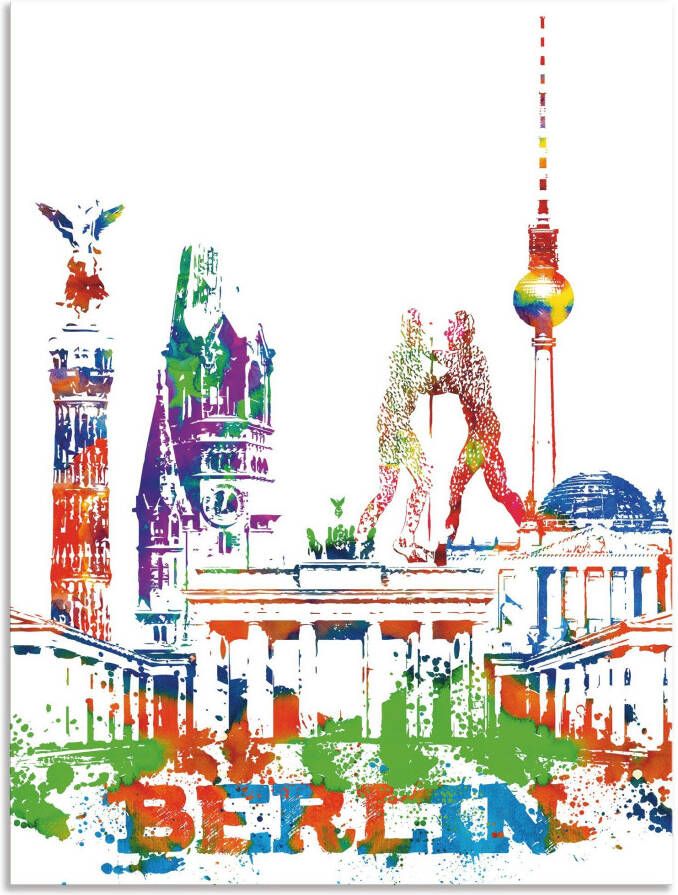 Artland Artprint Berlijn grafisch als artprint van aluminium artprint op linnen muursticker of poster in verschillende maten
