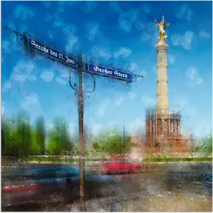 Artland Artprint Berlijn Overwinningszuil in vele afmetingen & productsoorten artprint van aluminium artprint voor buiten artprint op linnen poster muursticker wandfolie ook geschikt voor de badkamer (1 stuk)