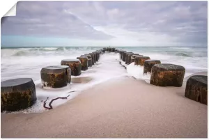 Artland Artprint Blik op de kust van de Oostzee I (1 stuk)