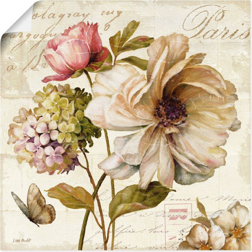 Artland Artprint Bloemen II als artprint op linnen poster muursticker in verschillende maten