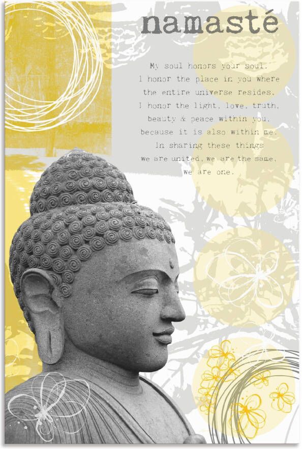 Artland Artprint Boeddha I als artprint van aluminium artprint voor buiten poster in diverse formaten - Foto 5