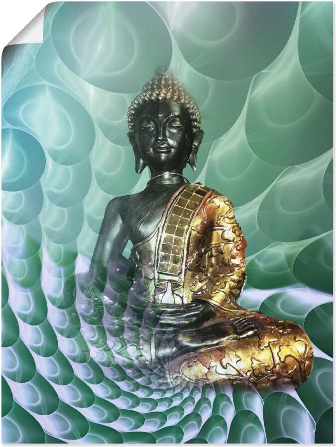 Artland Artprint Boeddha s droomwereld CB als artprint van aluminium artprint voor buiten artprint op linnen poster muursticker - Foto 3