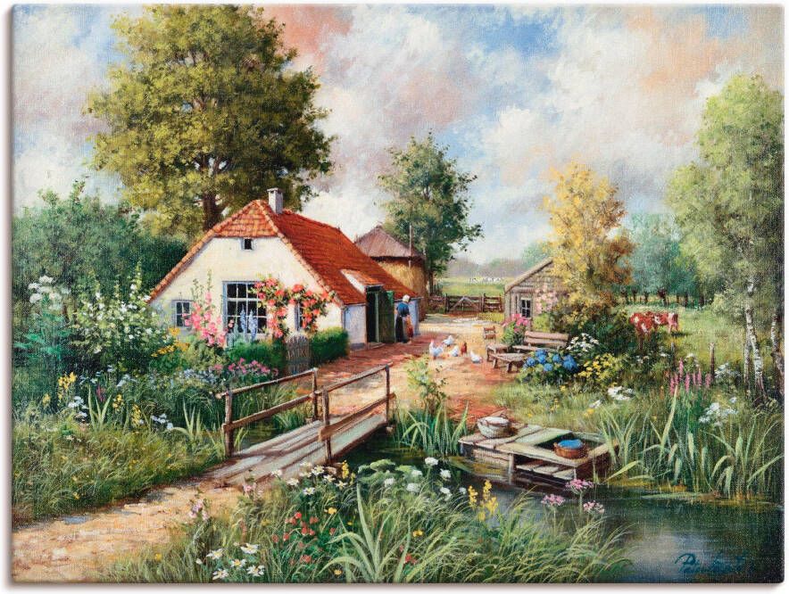 Artland Artprint Boerderij als artprint op linnen poster in verschillende formaten maten - Foto 9