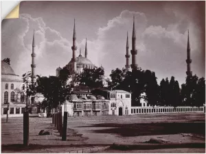 Artland Artprint Constantinopel: Moskee Sultan Ahmed I. in vele afmetingen & productsoorten -artprint op linnen poster muursticker wandfolie ook geschikt voor de badkamer (1 stuk)