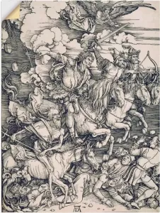 Artland Artprint De apocalyptische ruiter. Ca. 1497x98 in vele afmetingen & productsoorten -artprint op linnen poster muursticker wandfolie ook geschikt voor de badkamer (1 stuk)