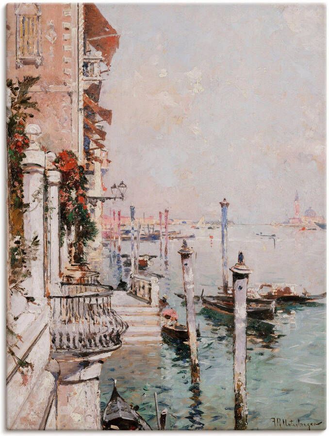 Artland Artprint De Canal Grande Venetië. als artprint op linnen poster in verschillende formaten maten