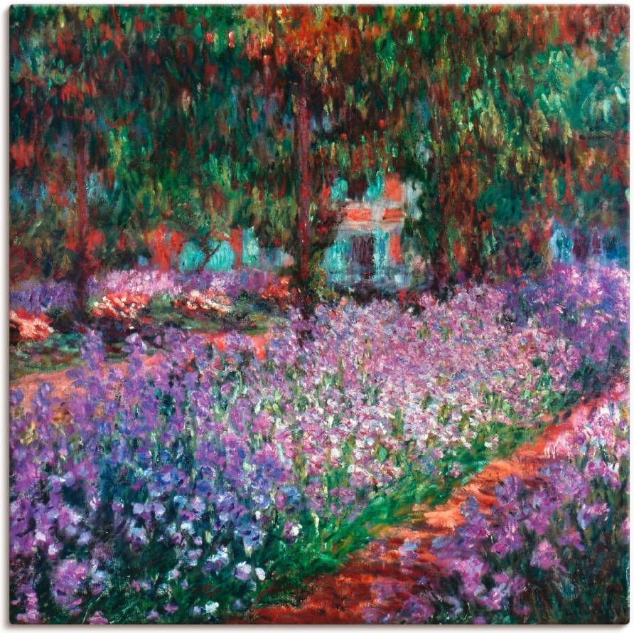 Artland Artprint De tuin van de kunstenaar bij Giverny als artprint van aluminium artprint voor buiten artprint op linnen in verschillende maten - Foto 6