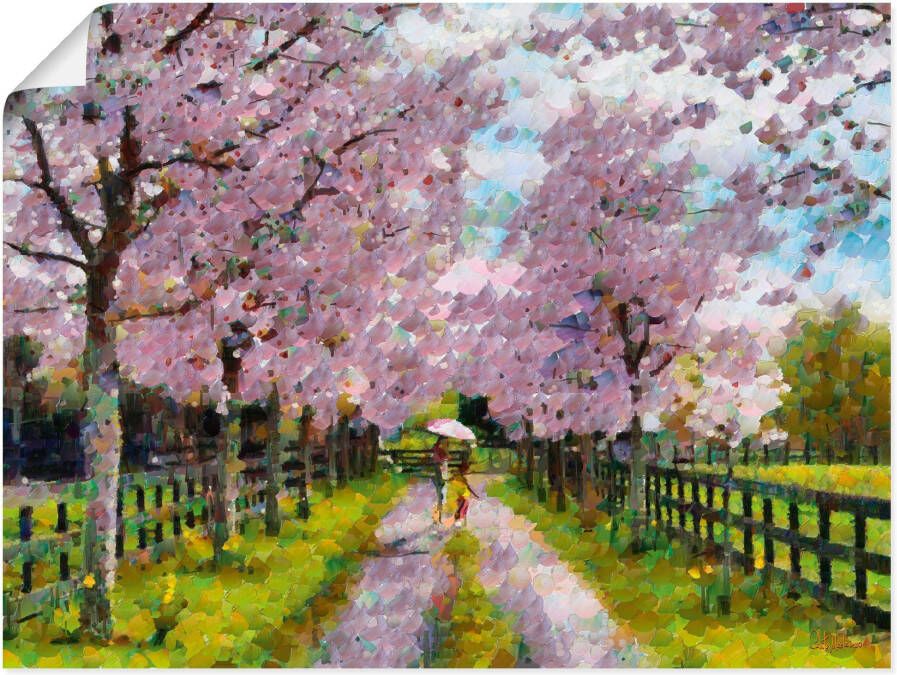 Artland Poster De weg in het paradijs als artprint van aluminium artprint op linnen muursticker of poster in verschillende maten - Foto 5