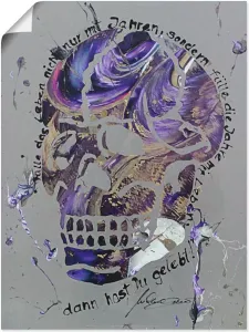 Artland Artprint Doodskop 3 in vele afmetingen & productsoorten artprint van aluminium artprint voor buiten artprint op linnen poster muursticker wandfolie ook geschikt voor de badkamer (1 stuk)