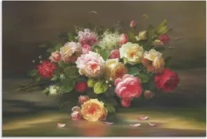 Artland Artprint Een mand met bloemen II in vele afmetingen & productsoorten artprint van aluminium artprint voor buiten artprint op linnen poster muursticker wandfolie ook geschikt voor de badkamer (1 stuk)