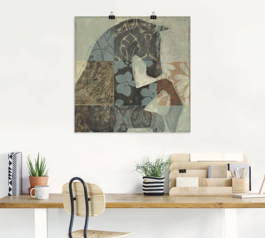 Artland Artprint Gedessineerd paard II als artprint op linnen poster in verschillende formaten maten - Foto 7
