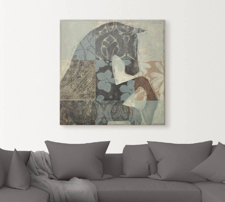Artland Artprint Gedessineerd paard II als artprint op linnen poster in verschillende formaten maten