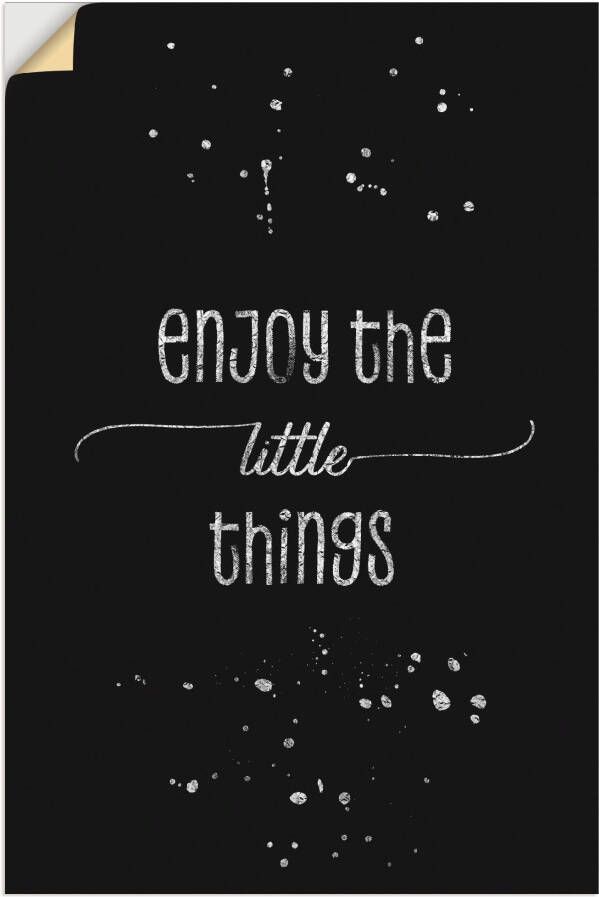 Artland Artprint op linnen Geniet van de kleine dingen I - Foto 4