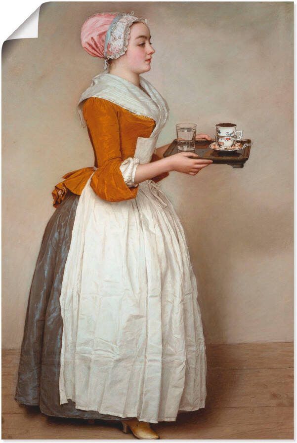 Artland Artprint Het chocolademeisje. Ca. 1744x45 als artprint van aluminium artprint voor buiten artprint op linnen poster muursticker - Foto 5