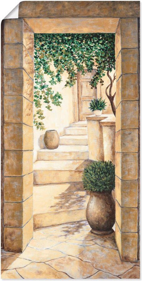 Artland Artprint Ingang Fresco als artprint van aluminium artprint voor buiten artprint op linnen poster muursticker - Foto 6