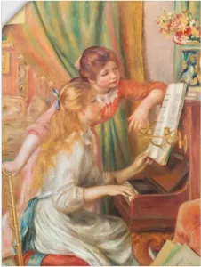 Artland Artprint Jong meisje aan de piano. 1892 in vele afmetingen & productsoorten -artprint op linnen poster muursticker wandfolie ook geschikt voor de badkamer (1 stuk)