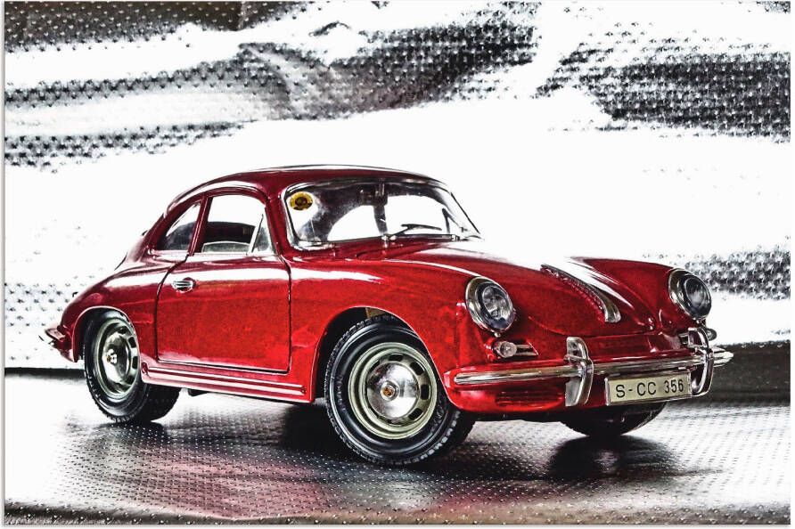 Artland Artprint Klassiek model de Porsche 356 als artprint van aluminium artprint voor buiten artprint op linnen poster muursticker