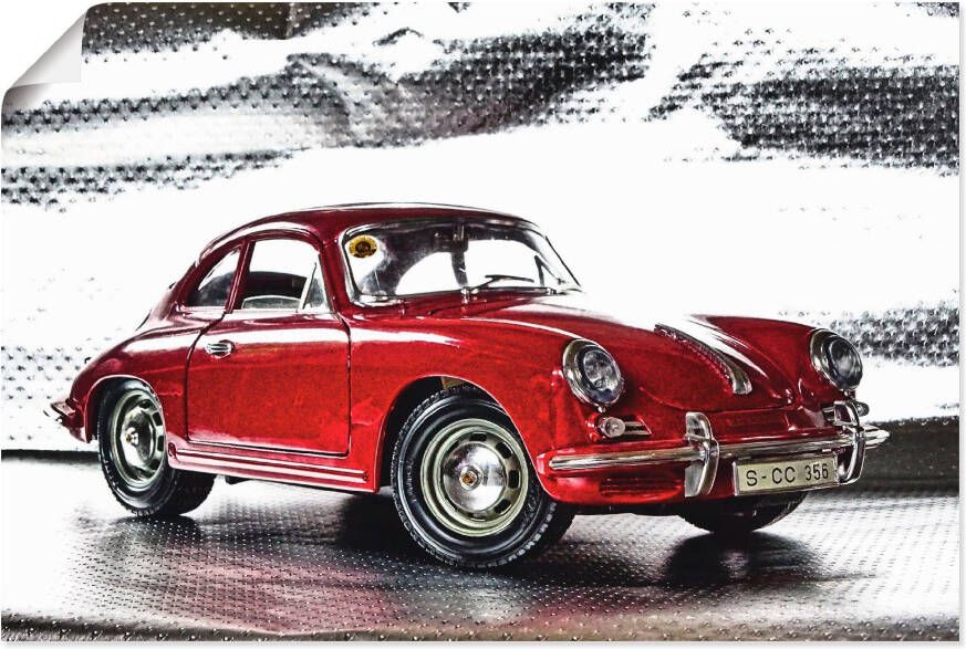 Artland Artprint Klassiek model de Porsche 356 als artprint van aluminium artprint voor buiten artprint op linnen poster muursticker