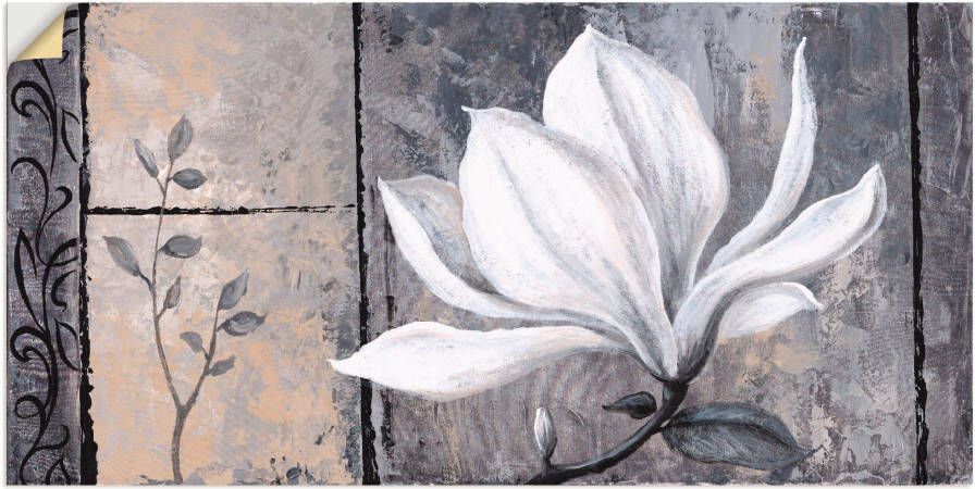 Artland Artprint Klassieke magnolia als artprint van aluminium artprint voor buiten artprint op linnen poster muursticker - Foto 6