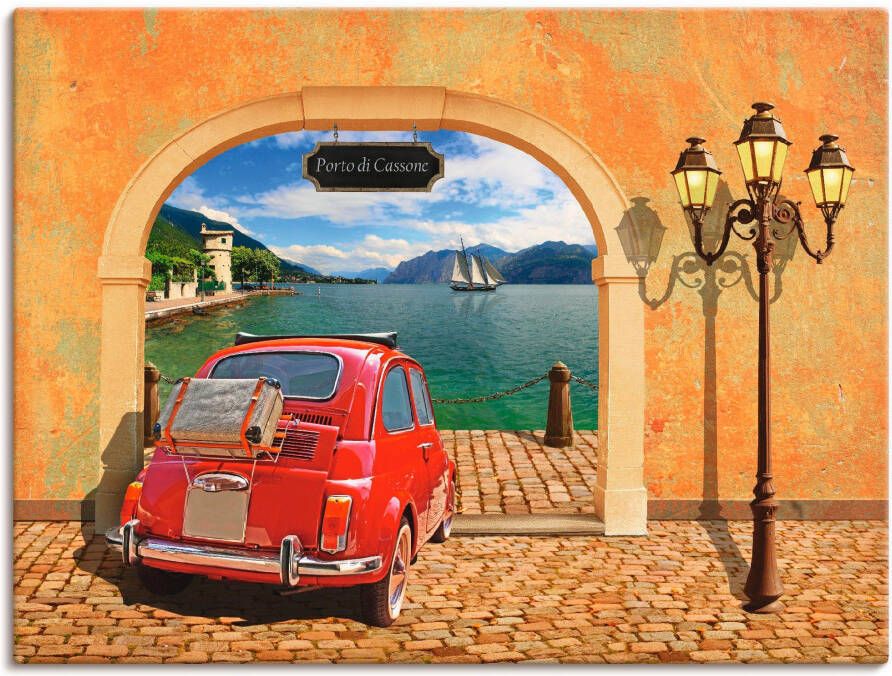 Artland Artprint Kleine Italiaanse haven als artprint op linnen poster in verschillende formaten maten - Foto 5